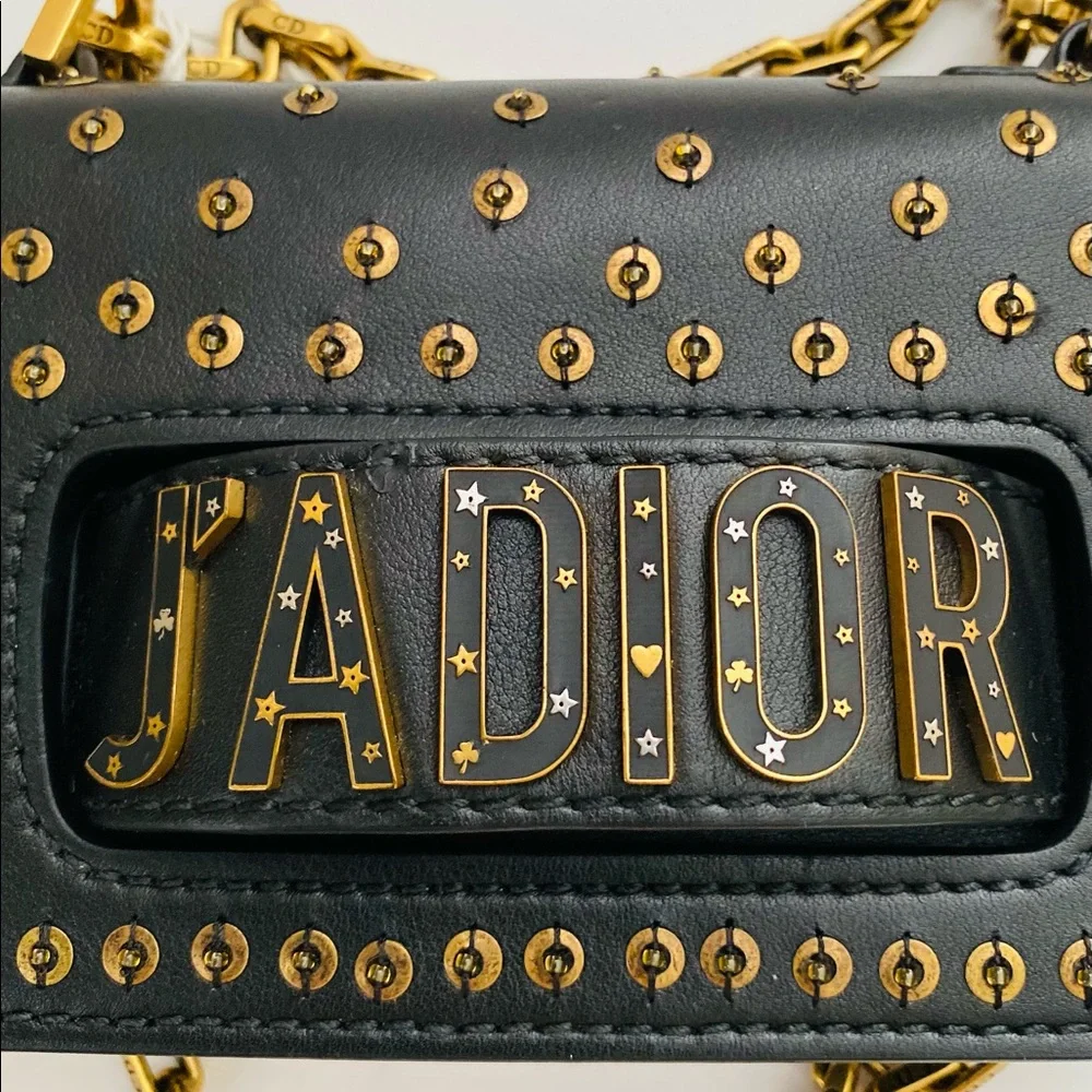 DIOR Leather Studded J'Adior Crossbody Bag / Clutch - Picture 8 of 9